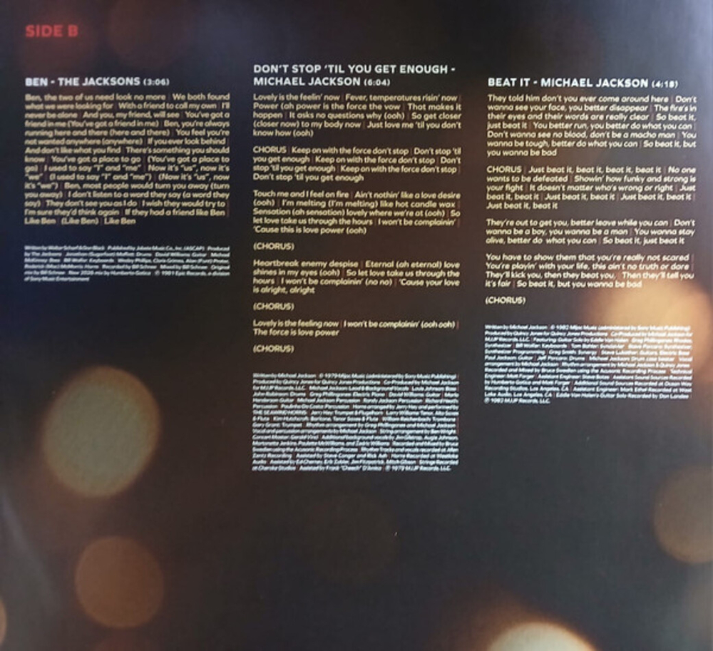 Michael Jackson / Michael (Songs From The Motion Picture)(2LP)