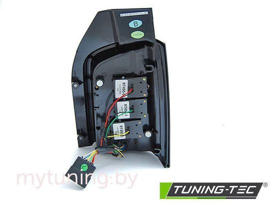 Фонари задние LED BAR BLACK SMOKE SEQ для VW T5 10-15