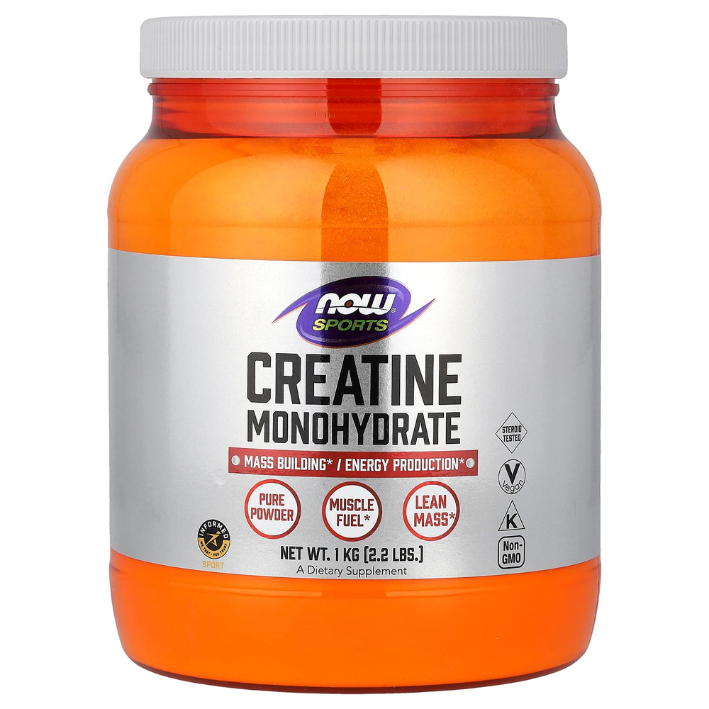 NOW Foods, Sports, моногидрат креатина, 1 кг (2,2 фунта)