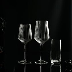 Бокал для вина 355 мл "Streak Optical" d 7,8/6,1 см h22 см P.L. - BarWare [6]