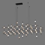 Люстра Molecular 55 black/gold