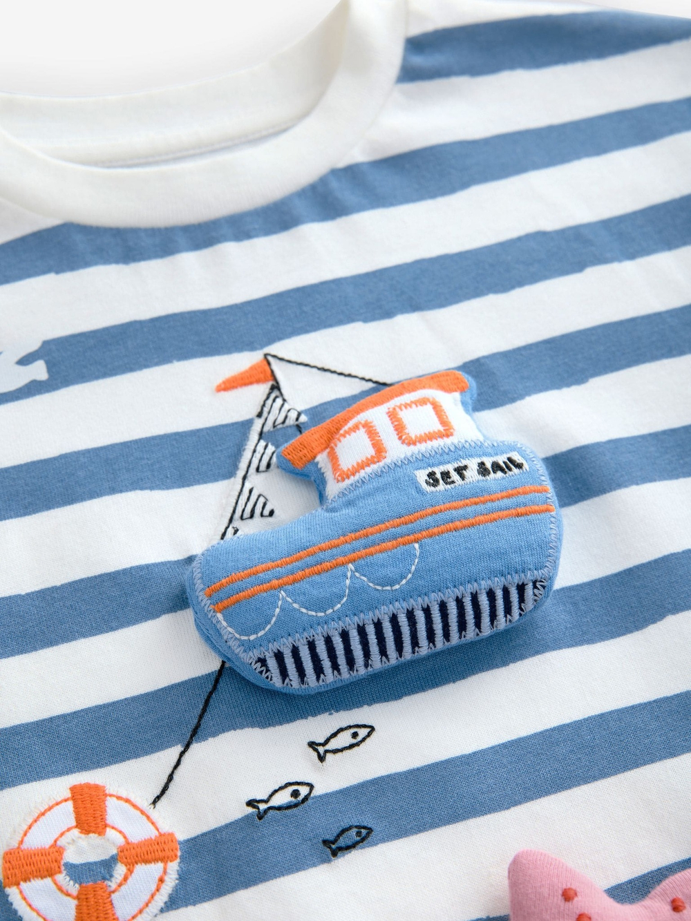 Футболка для мальчика Next E23-648, Голубой, Белый