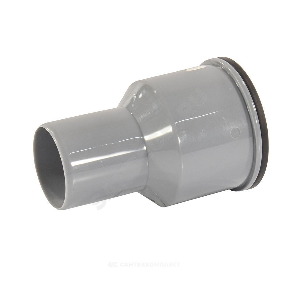 Переход PP-H на чугун серый BASE Дн 50х75 б/нап с манжетой VALFEX 23050075М