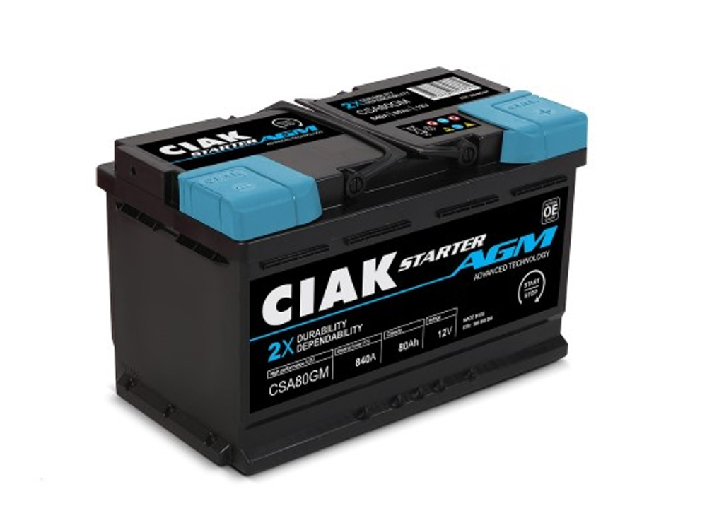 CIAK Starter - CSA80GM-CSS - Starter Battery