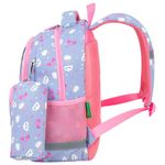 Рюкзак BRAUBERG KIDS SET, с пеналом в комплекте, 2 отделения, "Rainbow clouds", 37x28x16 см, 272100