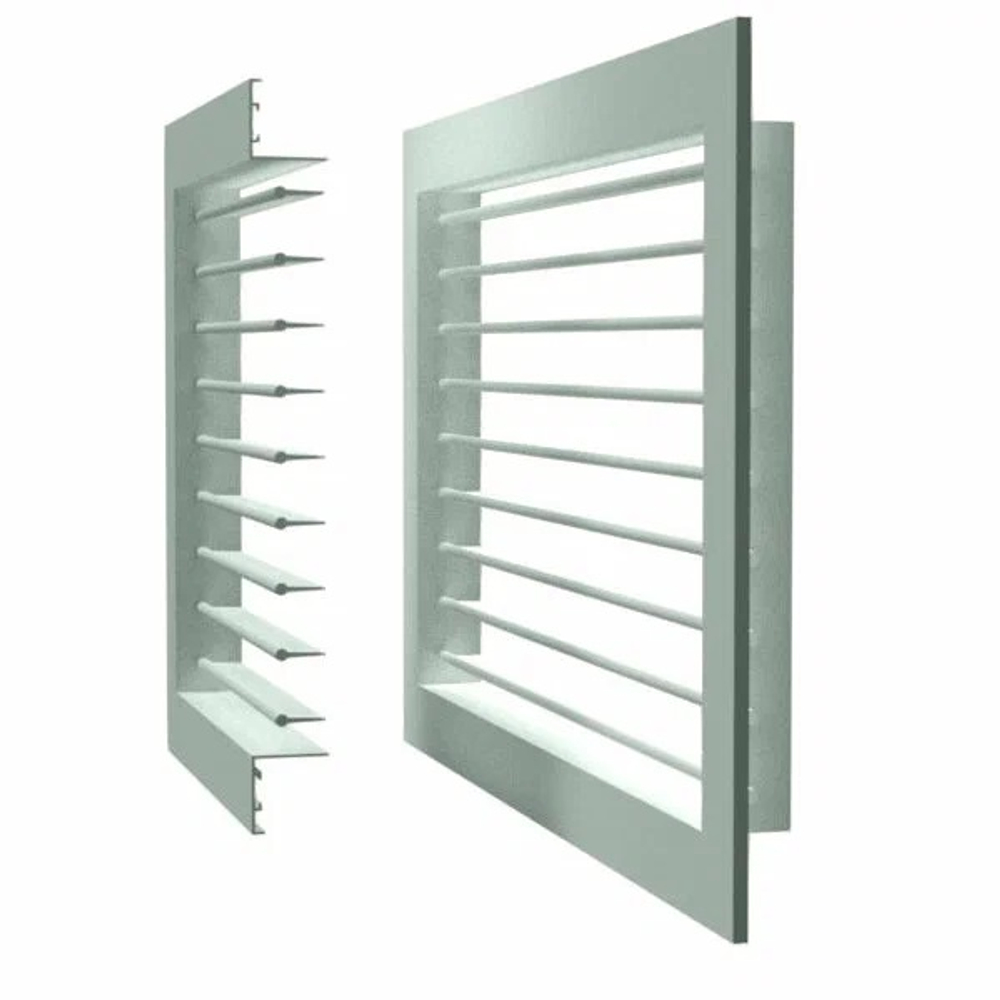 Решетка однорядная алюминиевая Арктика АМН 200х100