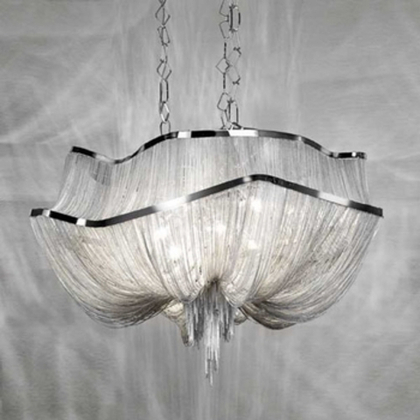Люстра Terzani  Atlantis  by B. Baylar for Terzani 90 cm nickel 2 tiers