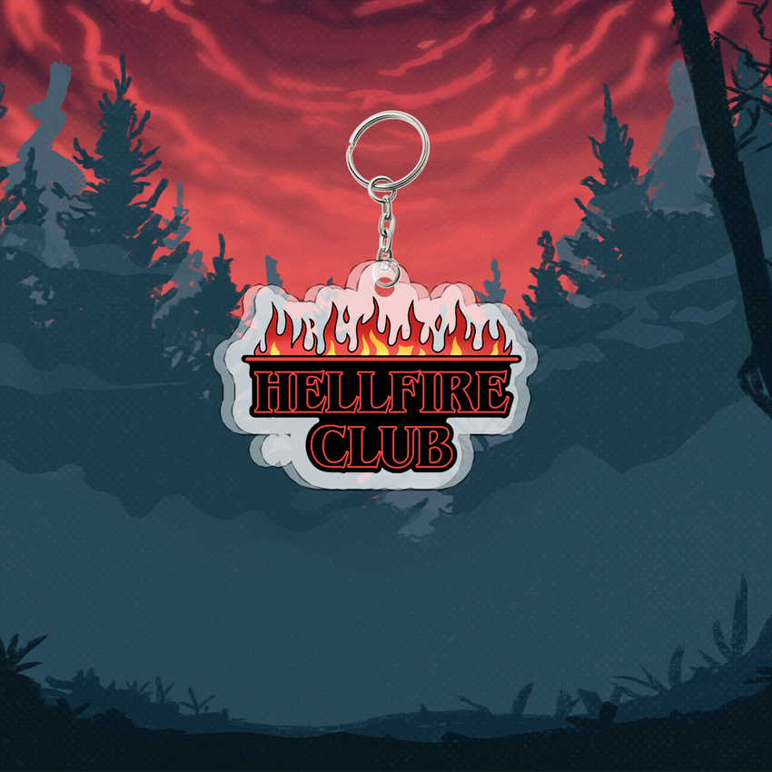 Акриловый брелок "Stranger Things: Hellfire Club"