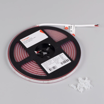 Лента герметичная DOT-PFS-X160-10mm 24V Warm3000 (12 W/m, IP68, 5m) (Arlight, 5 лет)