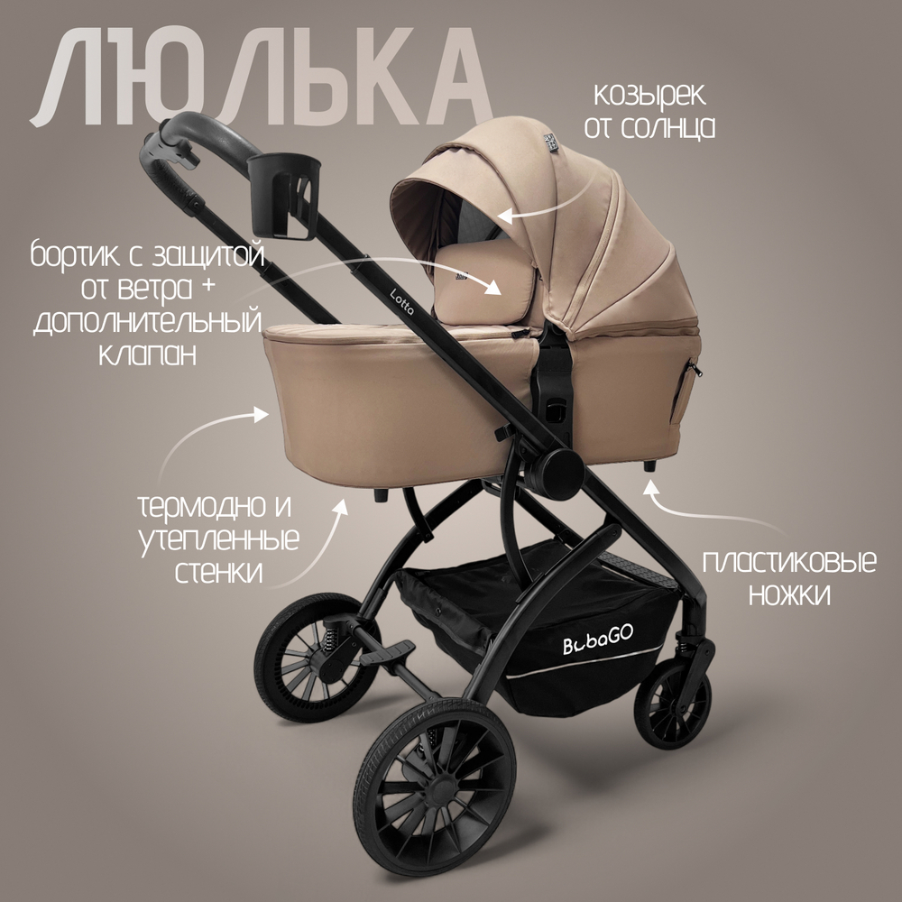Модульная коляска BubaGO Lotta Thermo 3в1