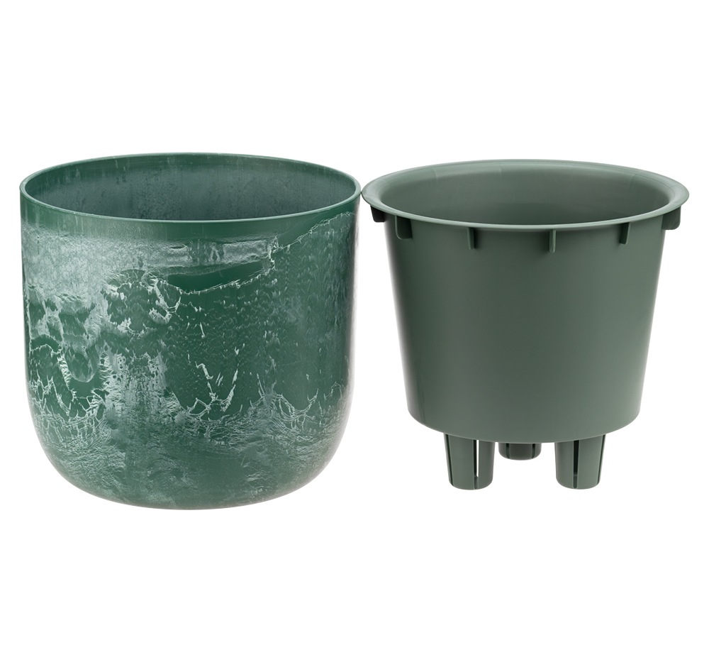 Кашпо МИКРИТ D=180см 1,9 л со вставкой 18*18*16,5 см М3265