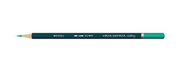 Карандаш акварельный художественный заточенный, 6 шт, 606 Изумрудный (Emerald), Vista-Artista Gallery VGWP