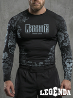 Рашгард с длинным рукавом LEGENDA Хохлома серая