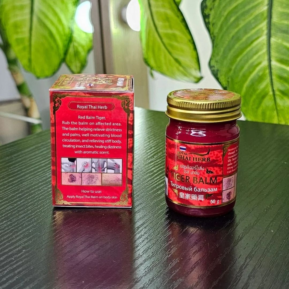 Бальзам ROYAL THAI HERB красный Тигровый 50 гр