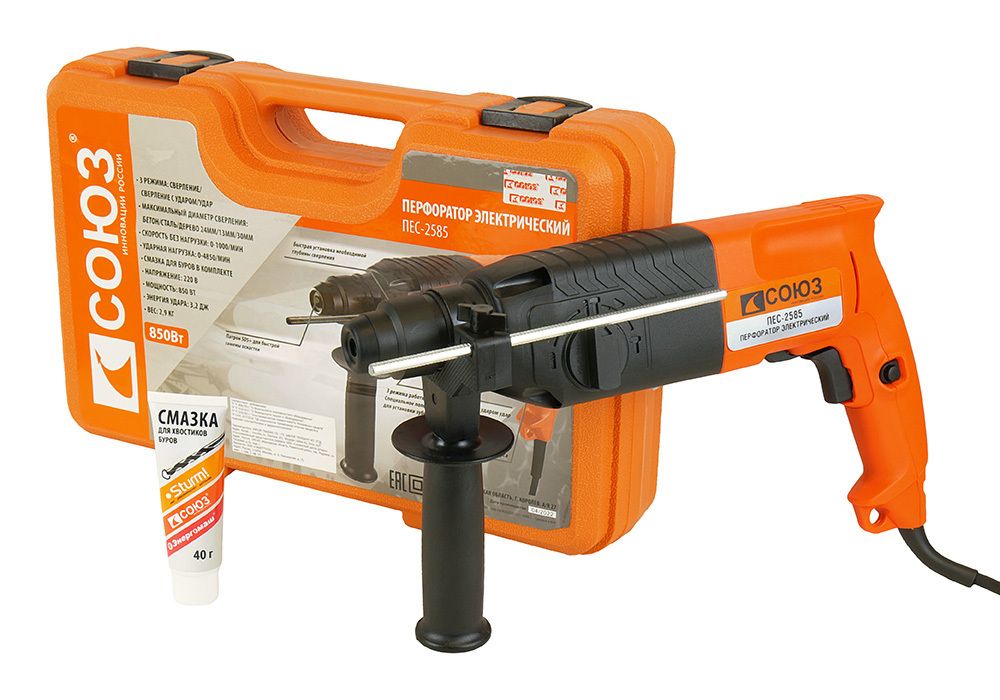 Перфоратор SDS Plus СОЮЗ ПЕС-2585 Перфоратор SDS Plus СОЮЗ ПЕС-2585