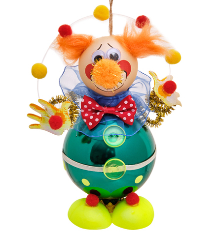 НФ-215/1 Фигурка «Клоун с шариками» ёлочное украшение