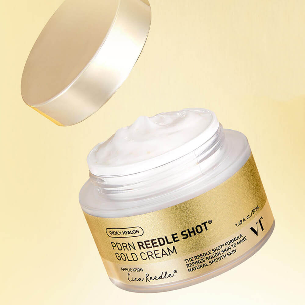 VT Cosmetics PDRN Reedle Shot Gold Cream омолаживающий крем с золотом и ПДРН