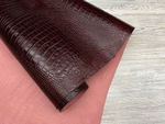 Crocco Bagon Burgundy (0,8-1,0 мм), цв. Бордовый, натуральная кожа