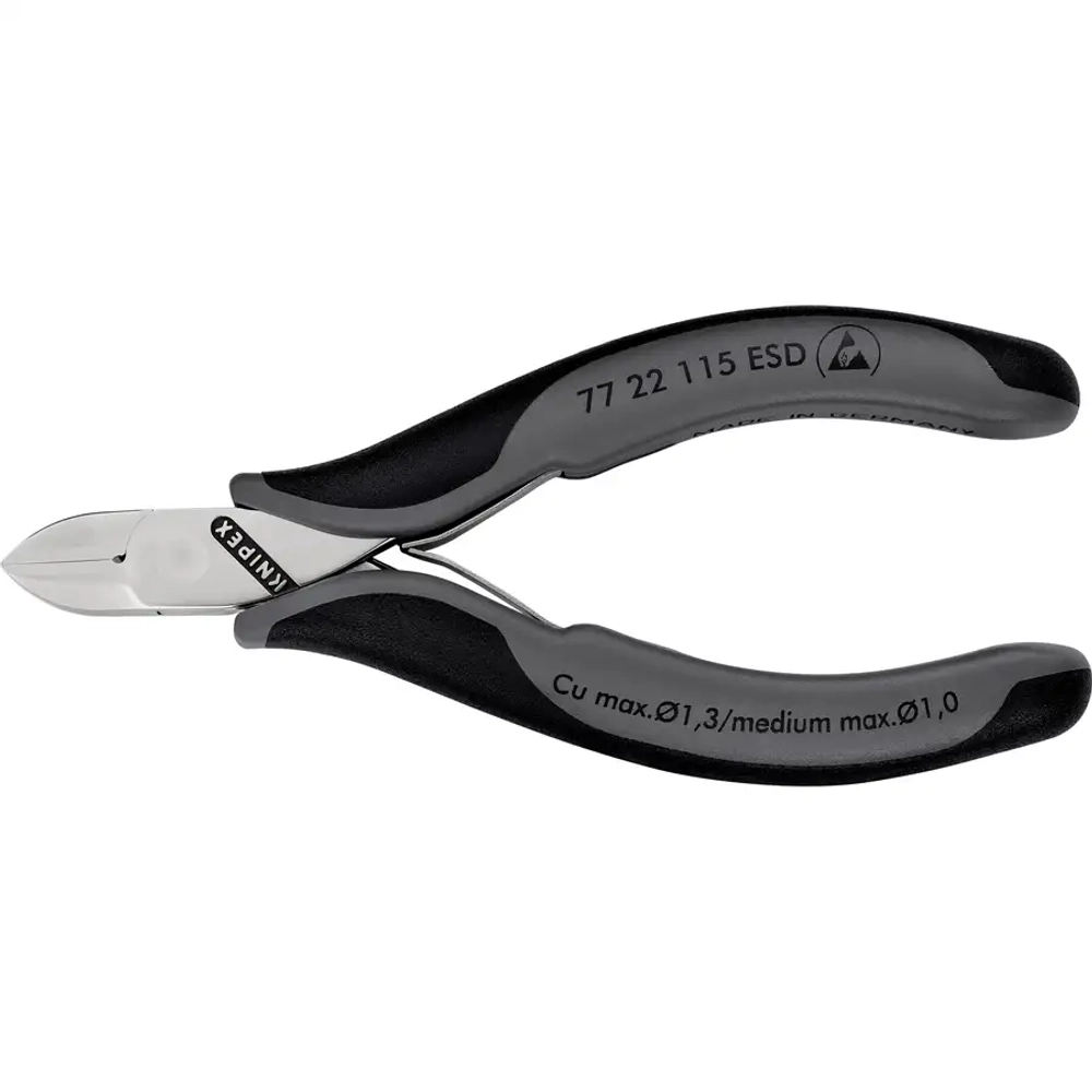 Кусачки боковые для электроники антистатические 115 мм Knipex 77 22 115 ESD