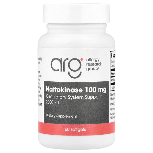 Allergy Research Group, Nattokinase, 100 mg, 60 Softgels