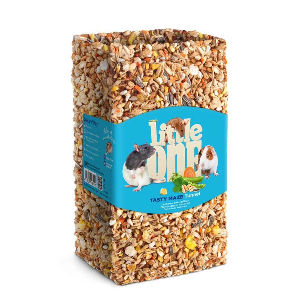 Игрушка-лакомство для грызунов туннель средний "Вкусная лазейка", 410г Little One