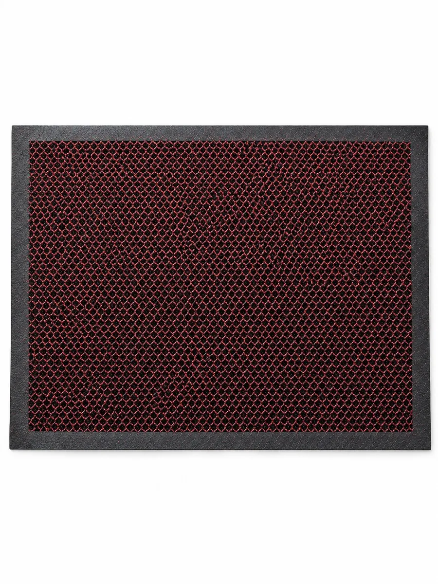 ZALEL Коврик Кольчуга KD103 45х75см. black+red