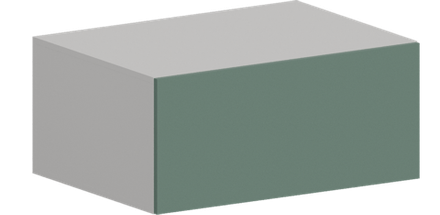 Кухня Модуль ШВГ 810 Белый / Матовая мята