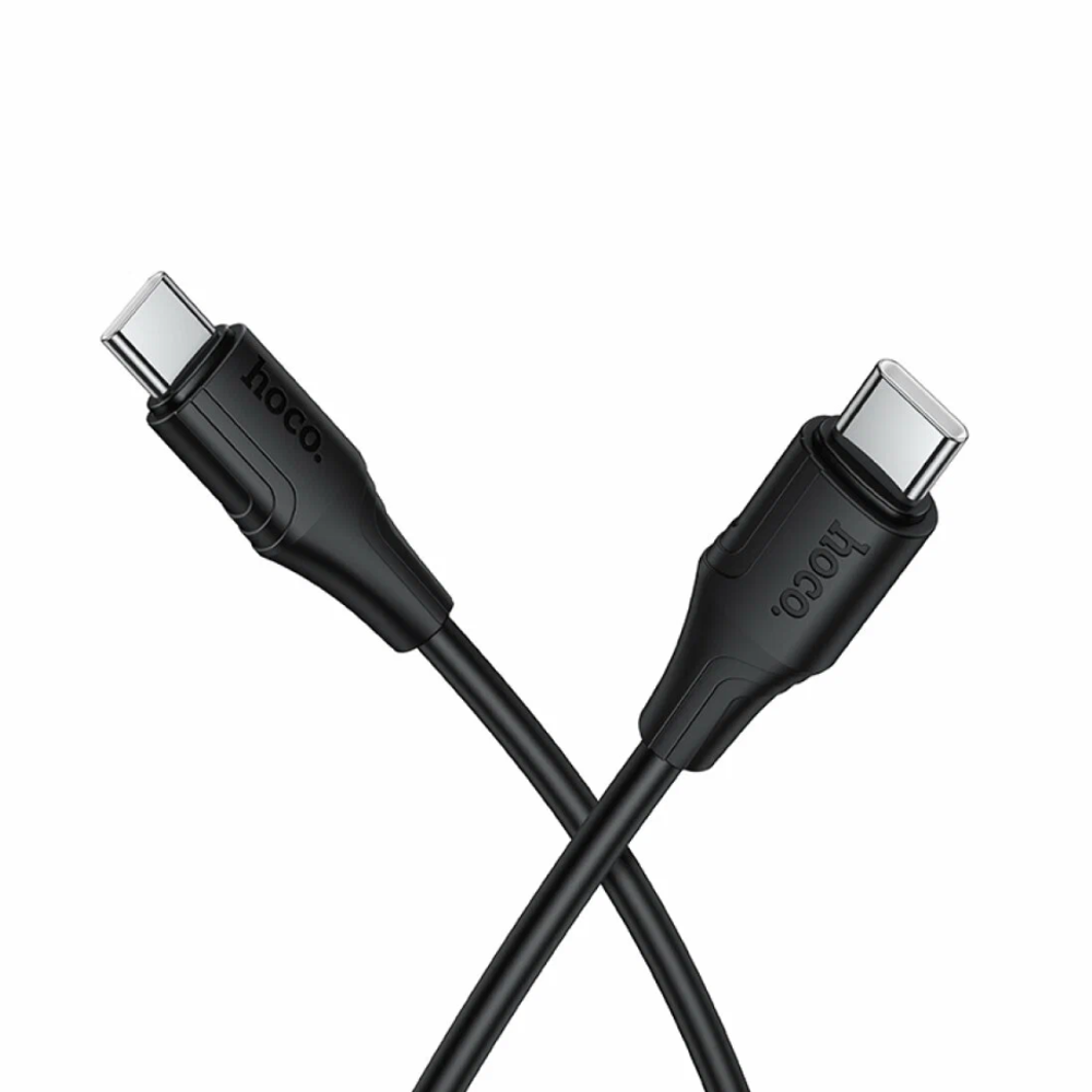 Usb Кабель-зарядка Type-C на Type-C Hoco X124 60W 1м черный