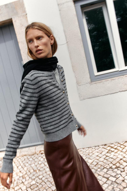 ZARA КАРДИГАН В ПОЛОСКУ, ПОЛОСКИ