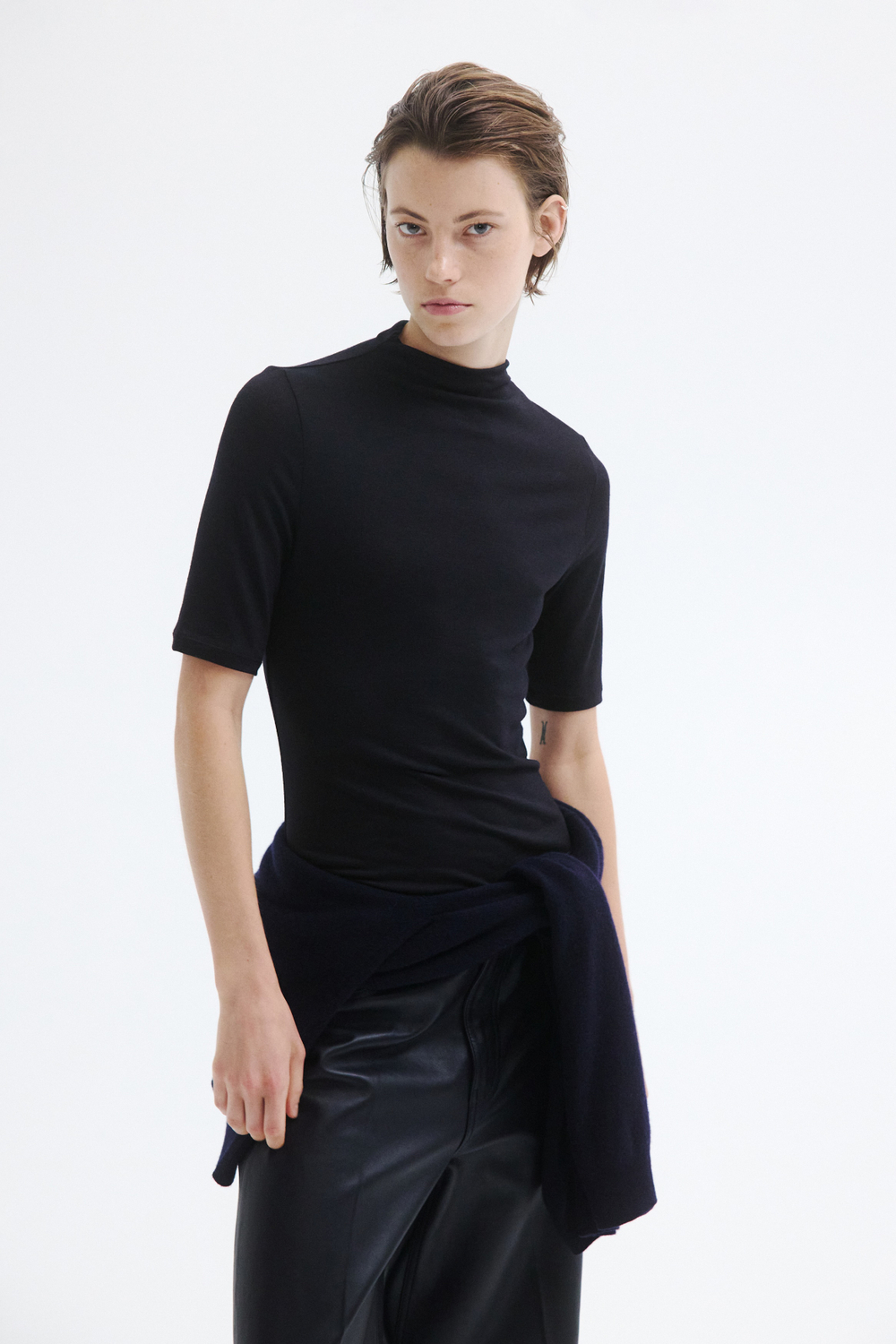 Утепляющий топ Slim Fit с воротником-полуводолазкой - H&M