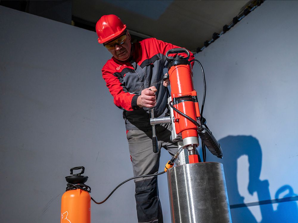 Двигатель для алмазного бурения VOLL INDUSTRIAL VDM 33L - сверлильная машина / до 500 мм
