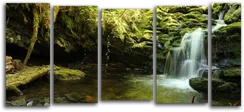 Модульная картина "Необычный водопад"