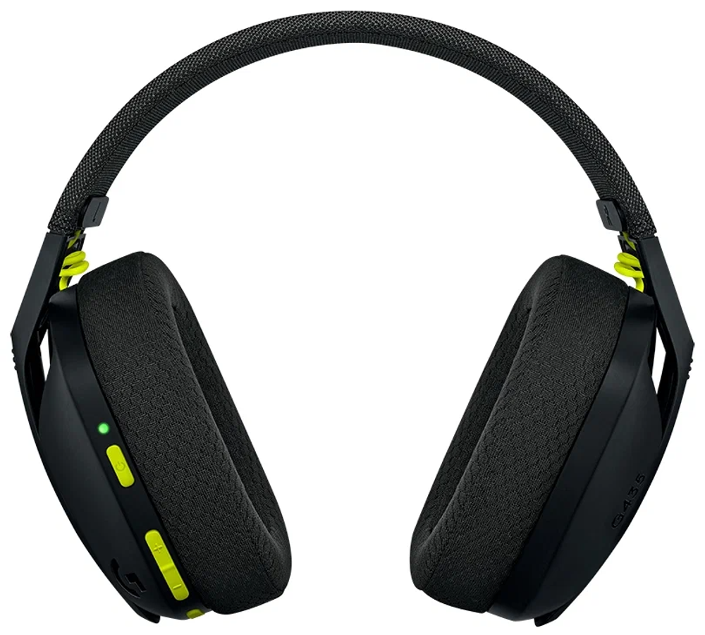 Беспроводная компьютерная гарнитура Logitech G G435, черный/неоновый желтый