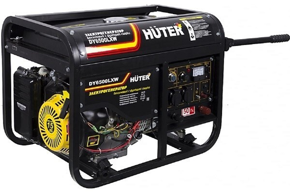 Электрогенератор DY6500LXW, с функцией сварки, с колёсами Hunter