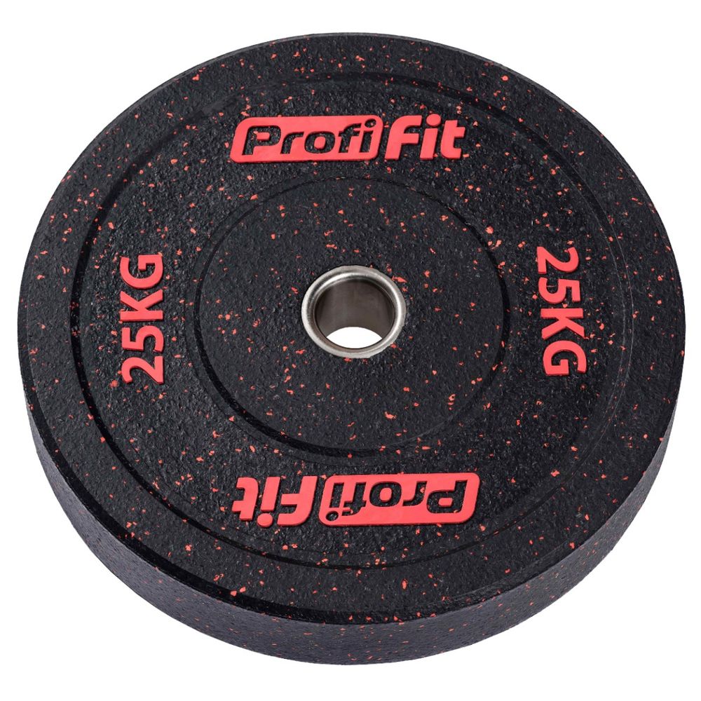 Диск для штанги (резиновая крошка) D51 мм PROFI-FIT 25 кг