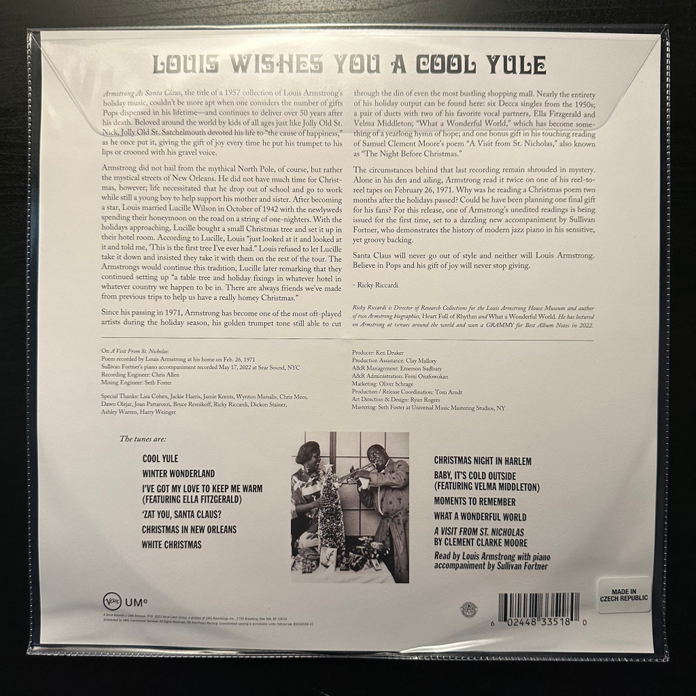 Louis Armstrong - Louis Wishes You A Cool Yule (США 2022г.) Picture