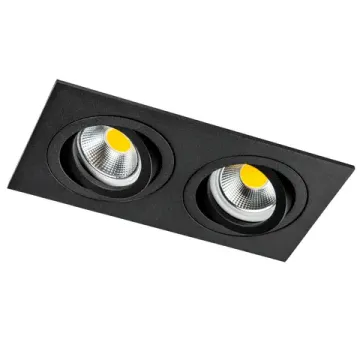 Встраиваемый точечный светильник 2*MR16/GU10 011626 черный Singo Base Lightstar