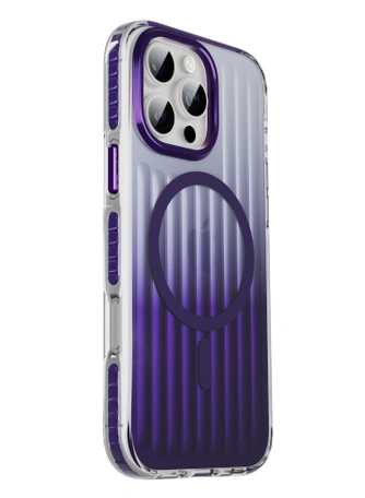 Чехол накладка iPhone 15 Pro 6.1" Gurdini Ocean Case (1) Transparent фиолетовый
