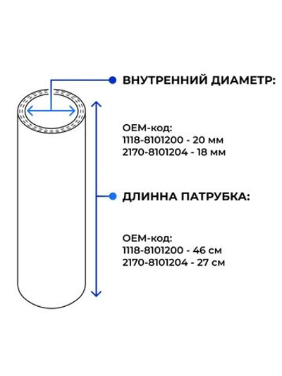 Патрубки печки/системы отопителя для а/м ВАЗ 1118 (Лада Калина) (LADA Kalina 2005-2013 г; комплект патрубков - 2 шт.)