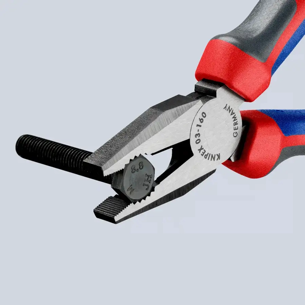 Плоскогубцы комбинированные чернёные 160 мм Knipex 03 02 160