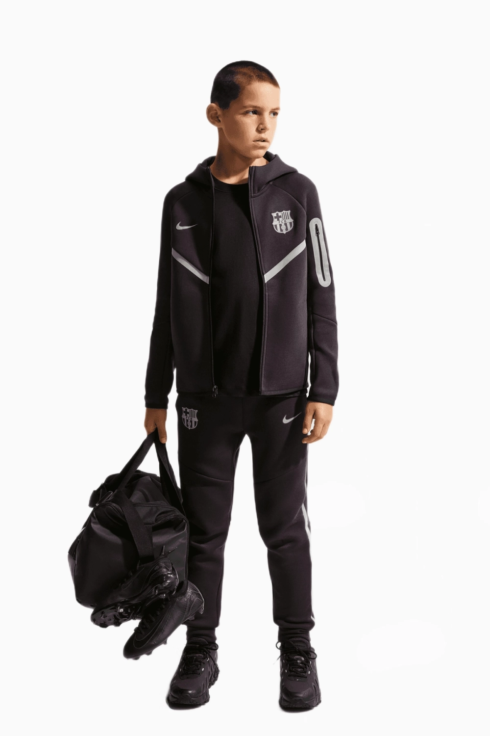 Кофта Nike FC Barcelona 26/27 Tech Fleece Windrunner Junior - бордовый