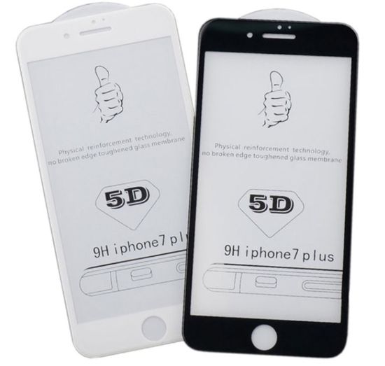 5D 9H защитное стекло для iPhone 6 / iPhone 6s черное