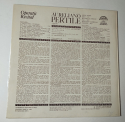 Винтажная виниловая пластинка LP Aureliano Pertile Operatic Recital (Чехословакия 1986)