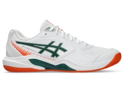 Мужские кросовки для Padel Asics Gel-Dedicate 9 Padel - white/jewel green