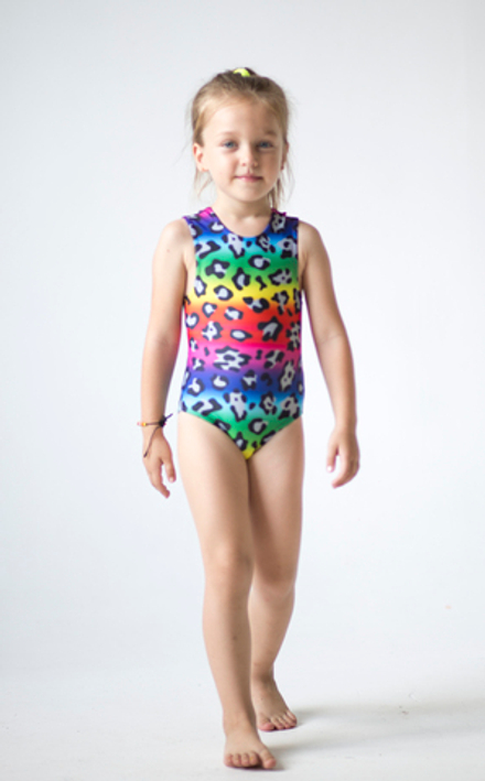 Universal swimsuit "Colored Leopard"