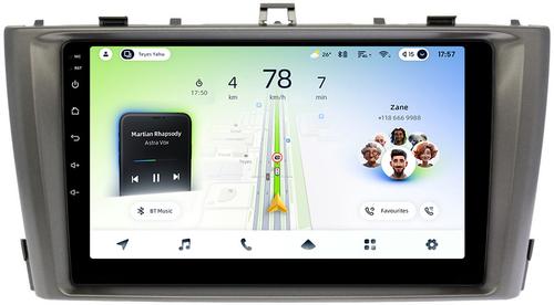 Магнитола для Toyota Avensis T270 2008-2015 (рамка серая) - Teyes CC4L монитор 9" IPS, Android 14, Быстрая, Snapdragon 662, CarPlay, 4G SIM-слот