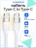 Кабель Type-C to Type-C Gurdini Silicone Data Cable 20V/3A 60W 1m (LED) белый