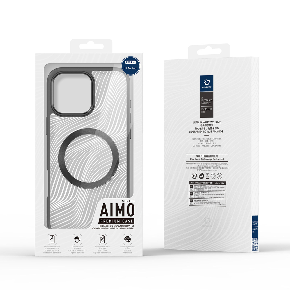 Чехол с поддержкой MagSafe от Dux Ducis для iPhone 16 Pro, серия Aimo Mag
