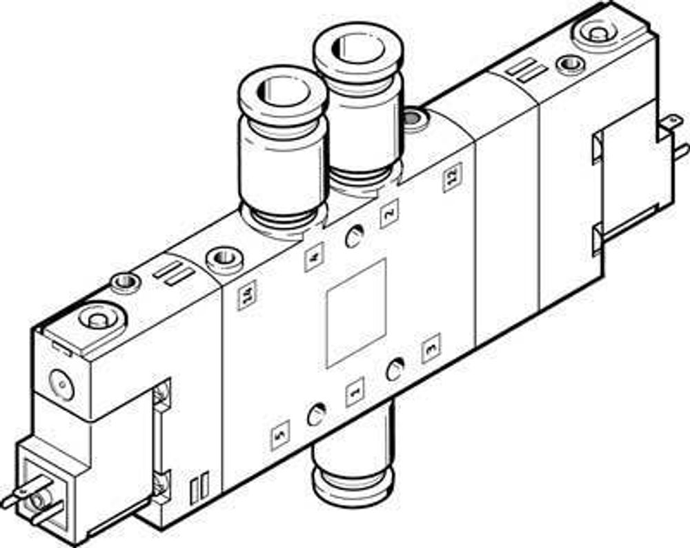 CPE18-M1H-5/3E-QS-8 Распределитель с электроуправлением CPE18-M1H-5/3E-QS-8 Распределитель с электроуправлением
