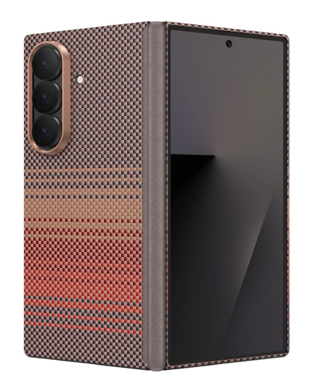 Накладка для Samsung Galaxy Z Fold 7 Keephone Kevlar Mirage MagSnap коричневый